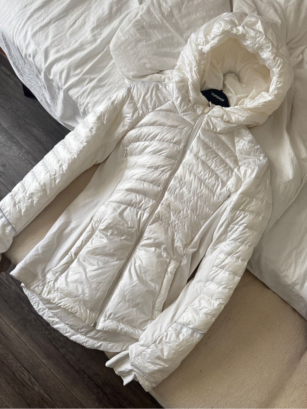 lululemon down for it all jacket white